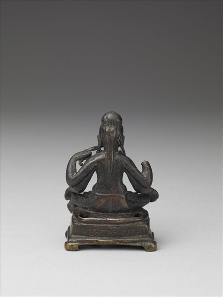 青銅嵌銀與紅銅毘俱胝