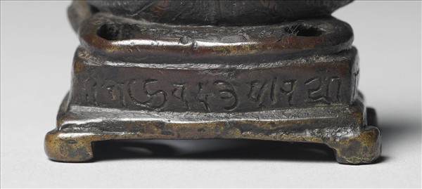 青銅嵌銀與紅銅毘俱胝