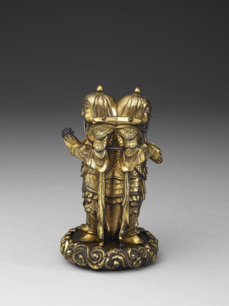 中國北魏銅鎏金佛立像- 故宮