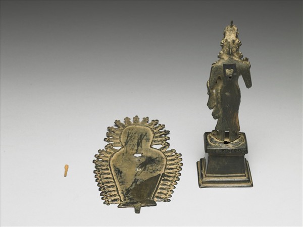 巴基斯坦 斯瓦特 六世紀風格 銅合金彌勒菩薩立像