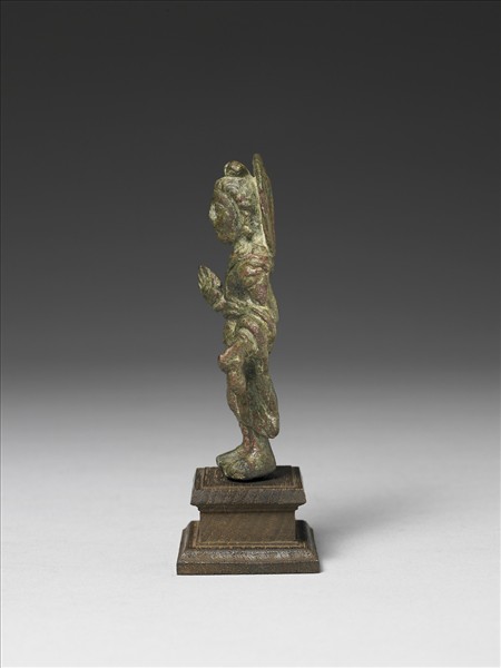 巴基斯坦 古犍陀羅 三到四世紀 青銅彌勒立像