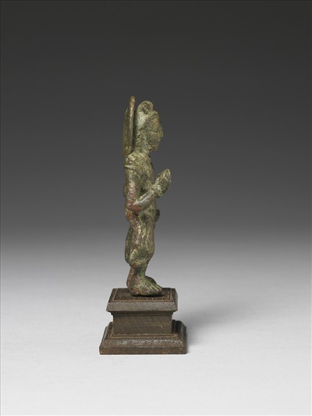 巴基斯坦 古犍陀羅 三到四世紀 青銅彌勒立像