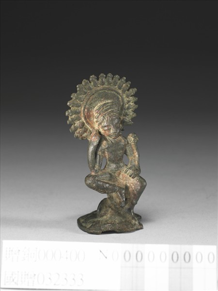 巴基斯坦 斯瓦特 六世紀 青銅蓮花手菩薩半跏像