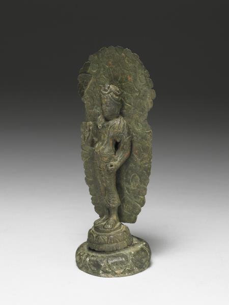 巴基斯坦 斯瓦特 六世紀風格 青銅菩薩立像