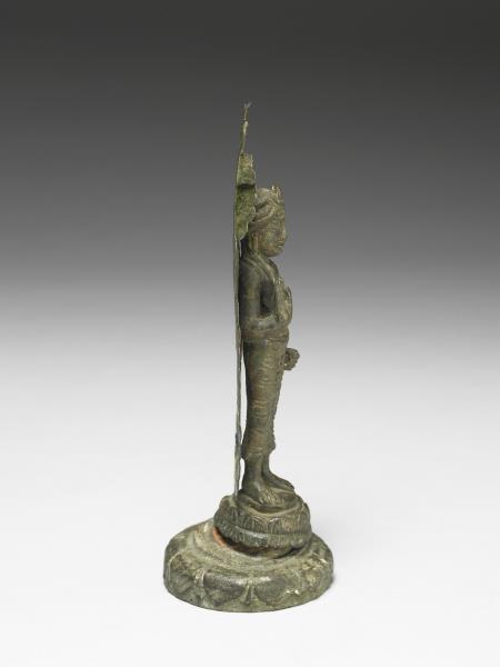 巴基斯坦 斯瓦特 六世紀風格 青銅菩薩立像