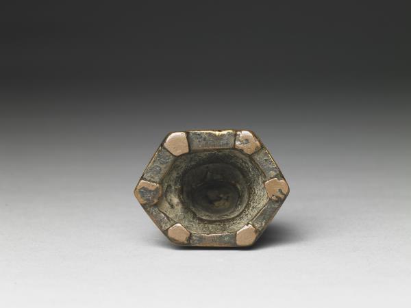 中國 明代 洪武二十九年 (1396) 銅鎏金佛坐像