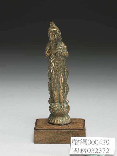 日本 江戶時代 十七世紀或更晚 銅鎏金菩薩立像