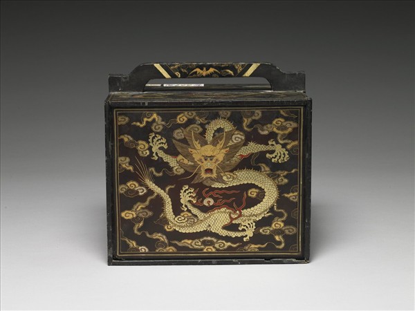 黑漆描金龍紋提匣- 故宮