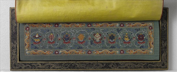 泥金藏文長壽祈請文