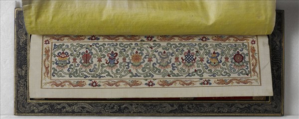 泥金藏文長壽祈請文