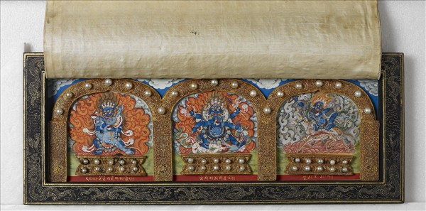 泥金藏文長壽祈請文