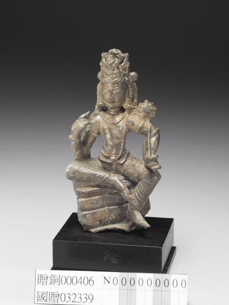 西北印度 喀什米爾 九~十世紀 白銅觀音菩薩半跏像