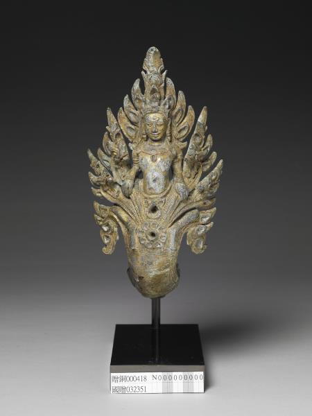 柬埔寨 巴揚 十二~十三世紀風格 銅鎏金肩輿配件