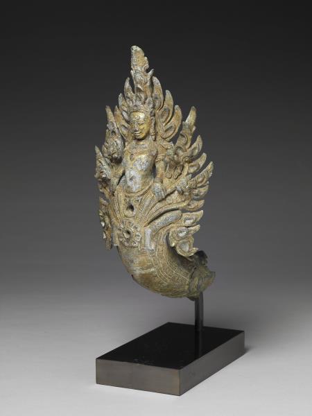 柬埔寨 巴揚 十二~十三世紀風格 銅鎏金肩輿配件