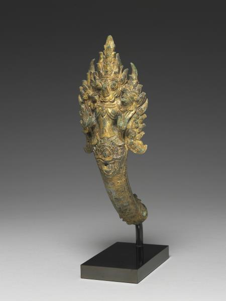 柬埔寨 巴揚 十二~十三世紀風格 銅鎏金肩輿配件