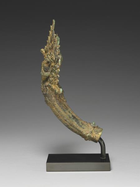 柬埔寨 巴揚 十二~十三世紀風格 銅鎏金肩輿配件