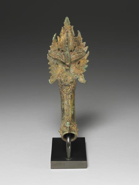 柬埔寨 巴揚 十二~十三世紀風格 銅鎏金肩輿配件