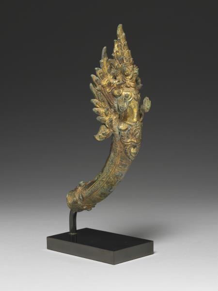 柬埔寨 巴揚 十二~十三世紀風格 銅鎏金肩輿配件