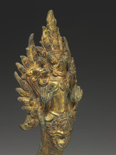 柬埔寨 巴揚 十二~十三世紀風格 銅鎏金肩輿配件