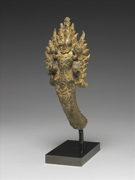 柬埔寨 巴揚 十二~十三世紀風格 銅鎏金肩輿配件