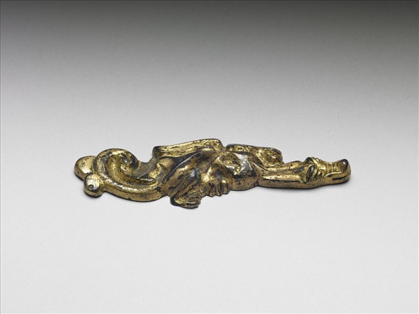 銅鎏金螭紋書鎮