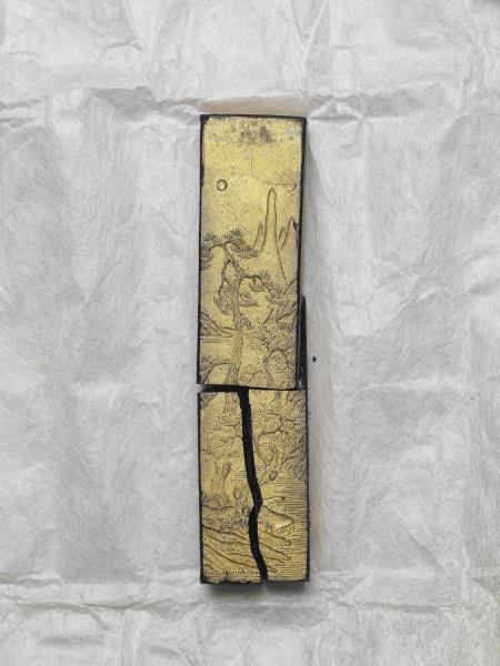 五老遊河」硃墨- 故宮