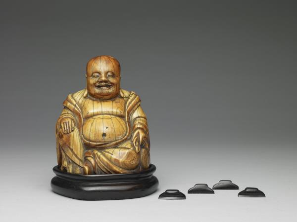 象牙雕布袋和尚