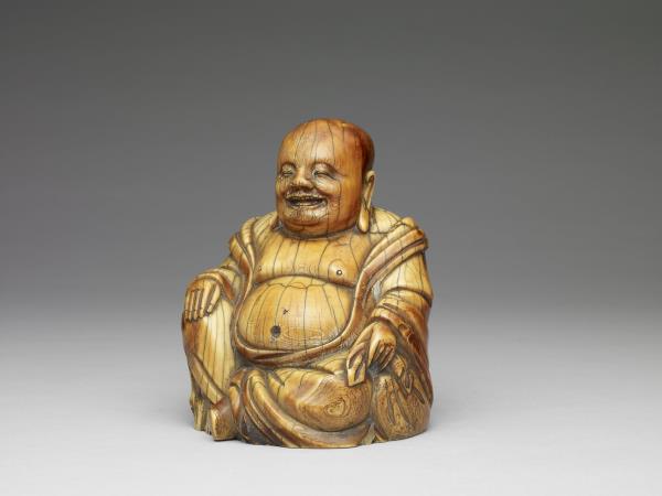 象牙雕布袋和尚