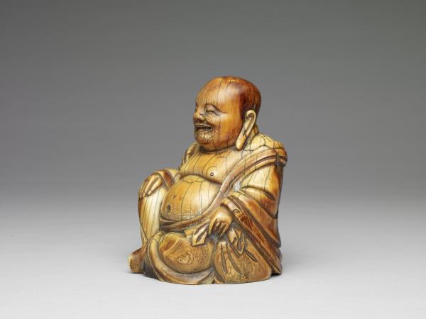 象牙雕布袋和尚