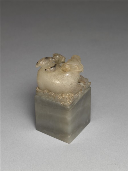 石舐犢情深鈕未刻印