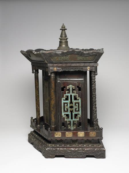 黑漆嵌掐絲琺瑯佛龕