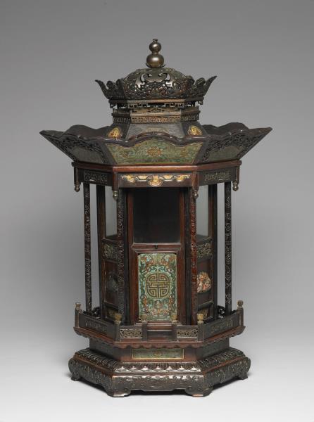 黑漆嵌掐絲琺瑯佛龕