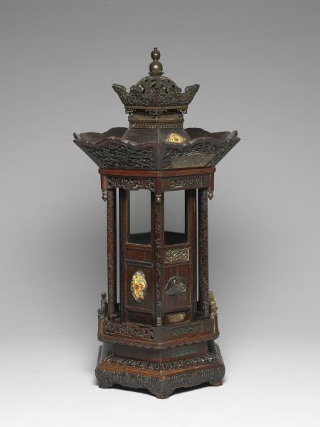 黑漆嵌掐絲琺瑯佛龕