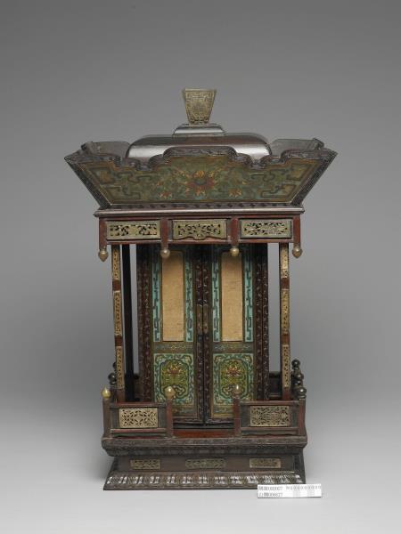 黑漆嵌掐絲琺瑯佛龕