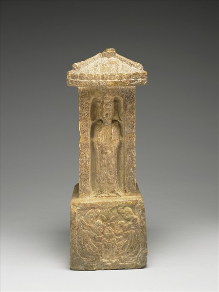 黃花石坐佛四面龕像