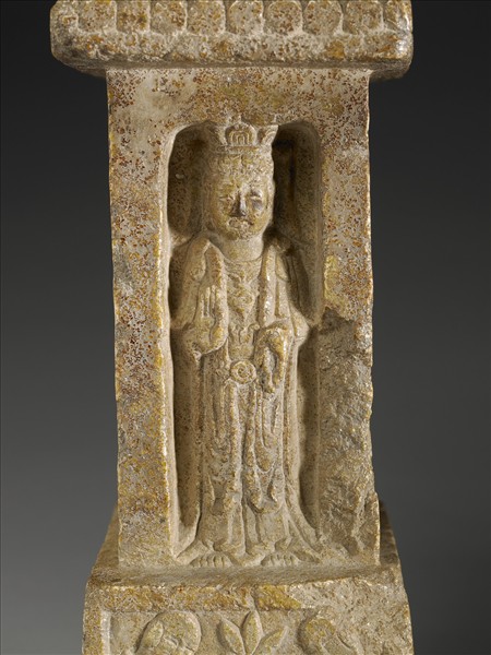 黃花石坐佛四面龕像