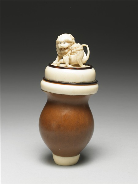 葫蘆嵌象牙蟋蟀盒