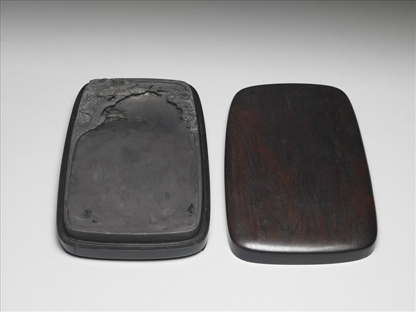 端石歲寒三友硯