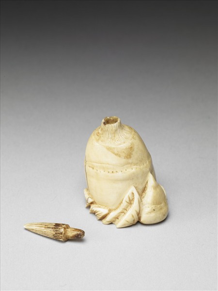 象雕牙筍式鼻煙壺