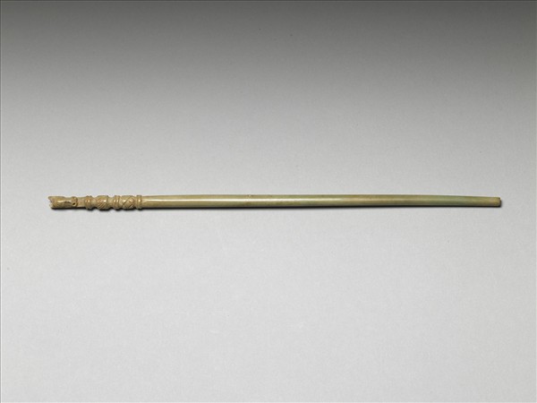 象牙雕馬首鈕箸