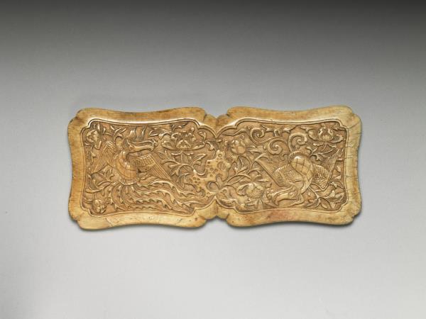 骨雕鸞鳳綬帶板