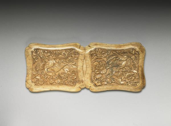 骨雕鸞鳳綬帶板