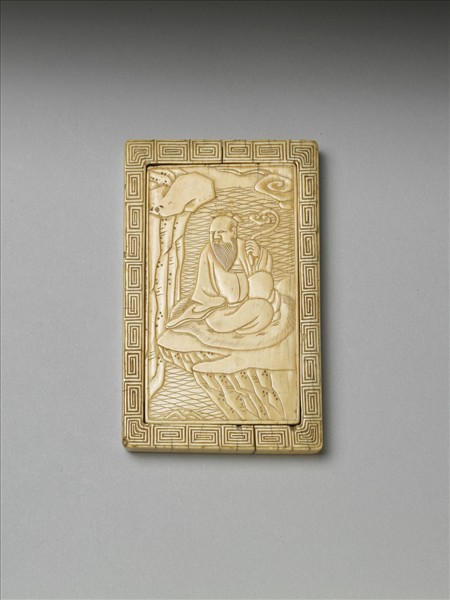 象牙雕山水人物陳設器