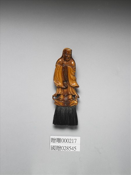 象牙雕達摩式柄