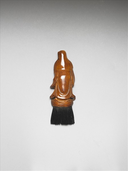 象牙雕達摩式柄