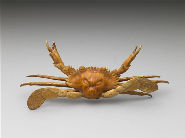 象牙雕螃蟹