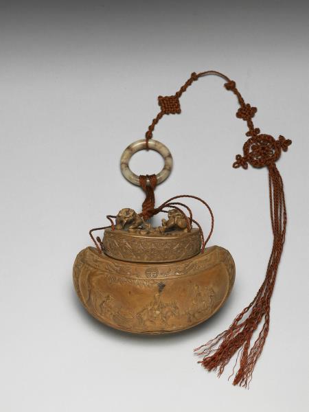 木雕腰果式荷包