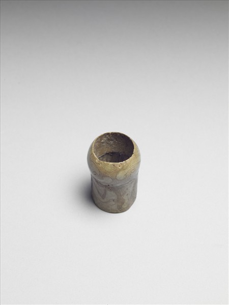 骨雕填彩雲龍紋管