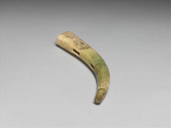 磋角彩繪回紋鑣