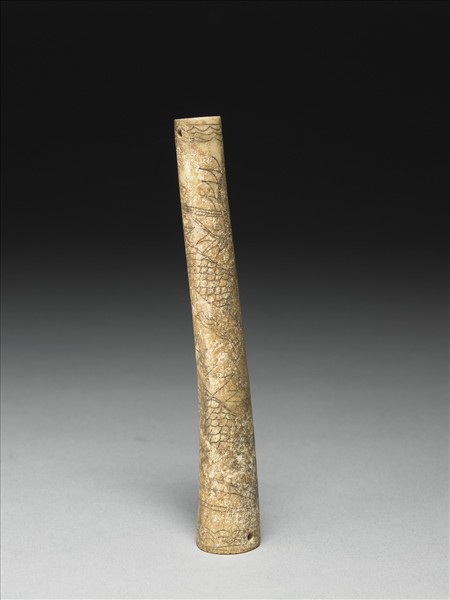 骨雕龍紋管